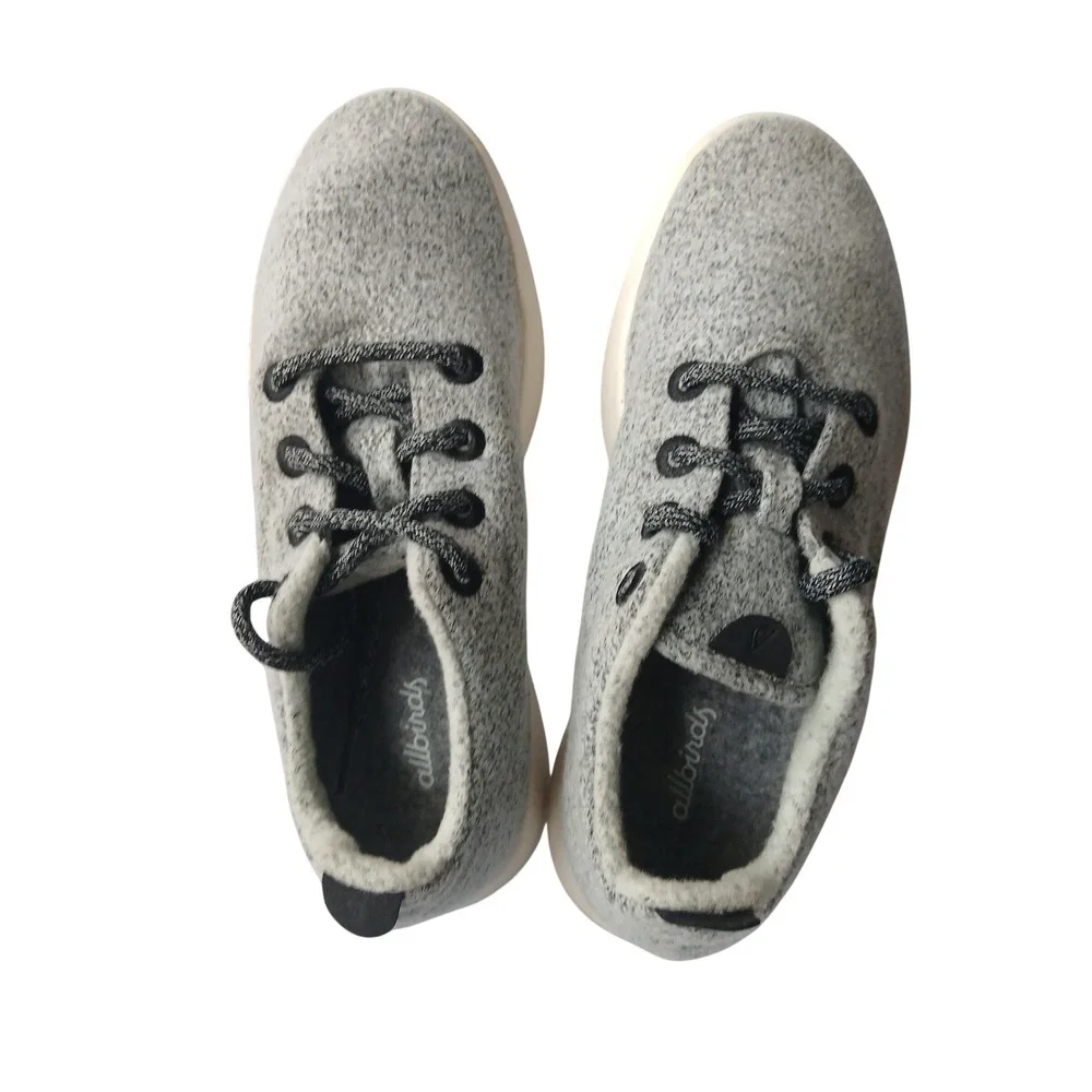 Allbirds Women Wool Runners Grey Merino Wool Sneakers Size 9 W9 WR1 0519 NV1